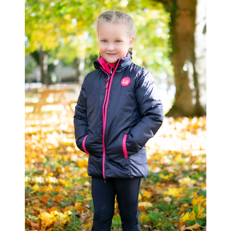 Little Rider Analise Reversible Padded Jacket - Navy/Pink-4